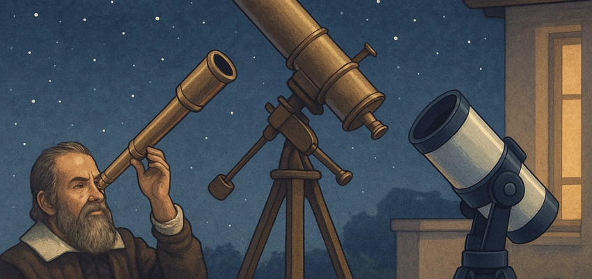 Del taller al cosmos: la evolución de los telescopios